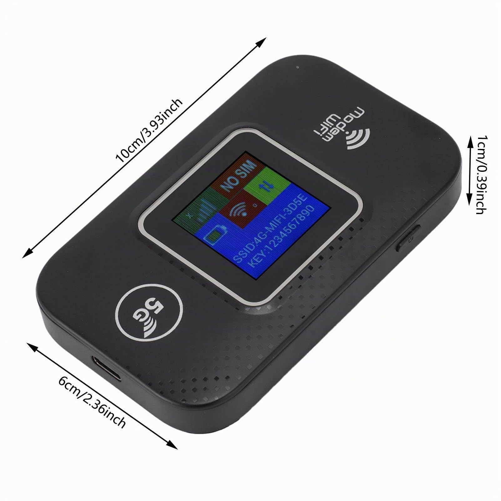 Sxhlseller Router WiFi Portatile 4G LTE per Viaggi, Hotspot Mobile Tascabile 4G Ad Alta velocità da 150 Mbps, Fino a 10 Dispositivi WiFi, Alimentazione USB, 4G B1/3/7/8/20/38/40/41