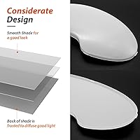 Vista 4 de Dream Lighting luz LED para interior de RV de 12 V con interruptor, luz de techo de 15,2 cm ovalada, 4,5 W, 3500 K, iluminación blanca suave