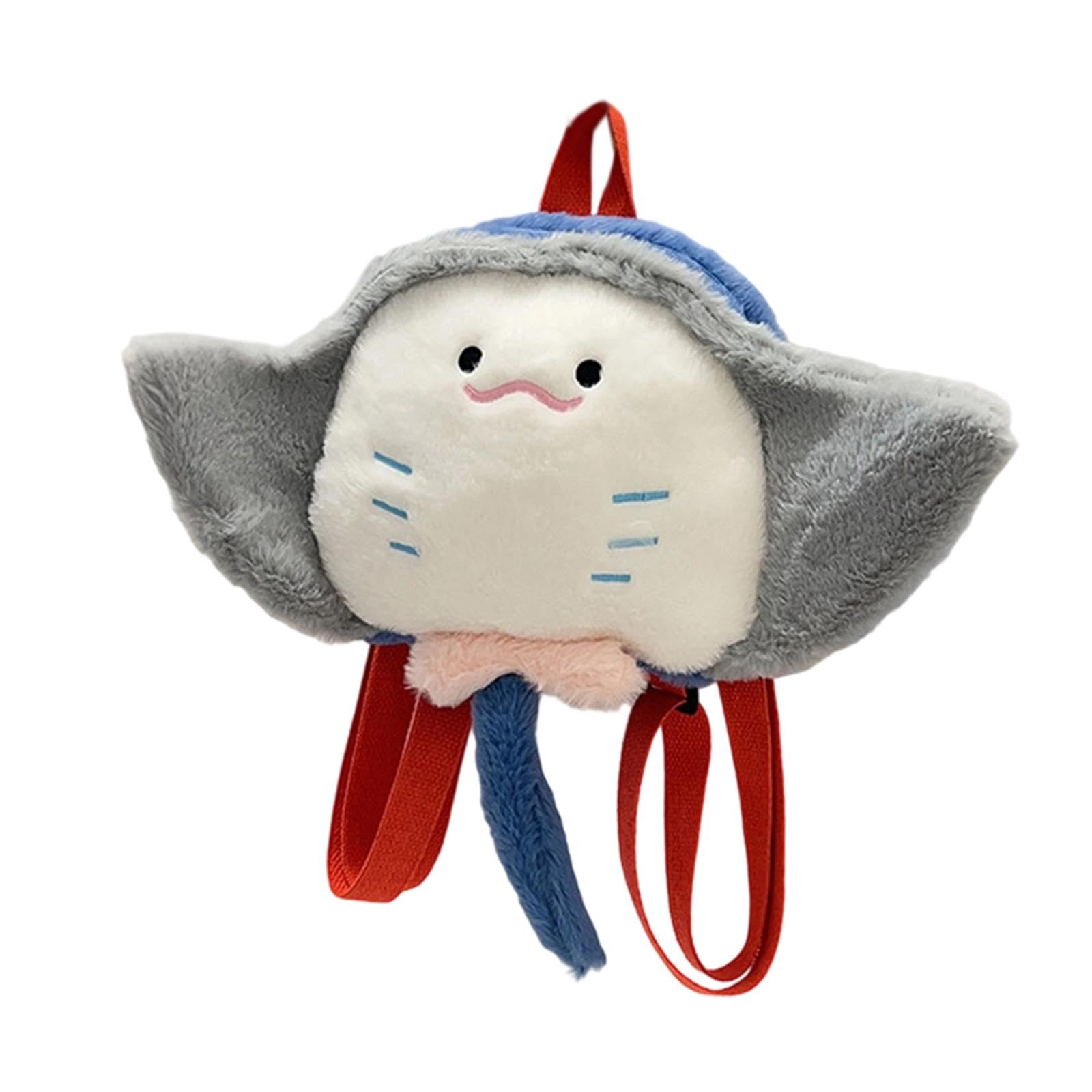 plush animal backpack with adjustable shoulder straps modern animal doll bag stingray| premium | luxury | designer | stylish