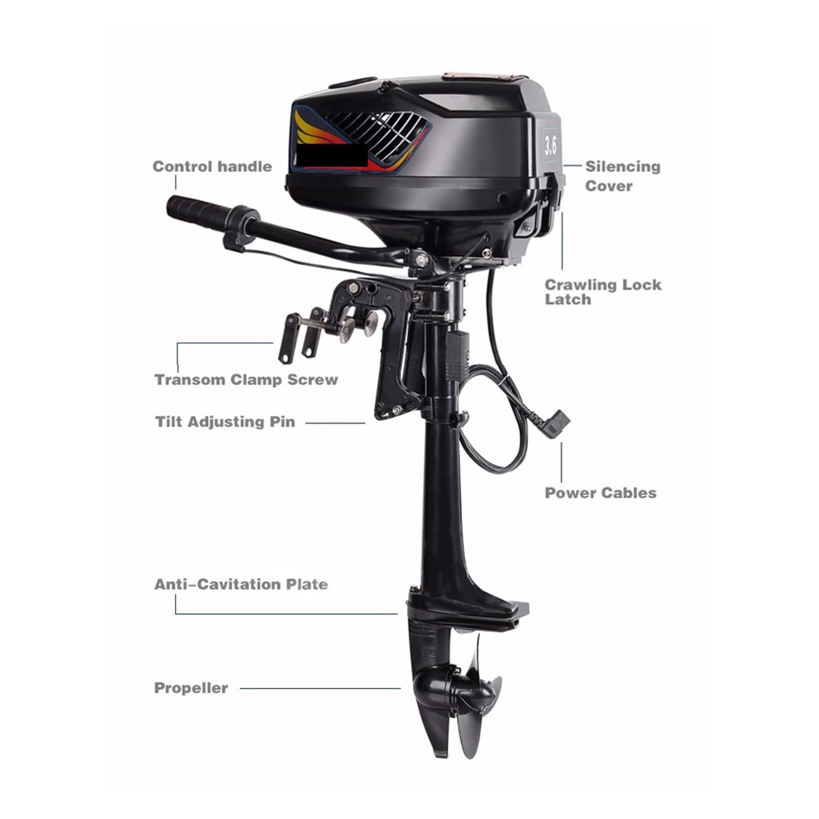 Amazon.co.jp: 船外機 エレキモーター エンジン ボート船外機 4.0 