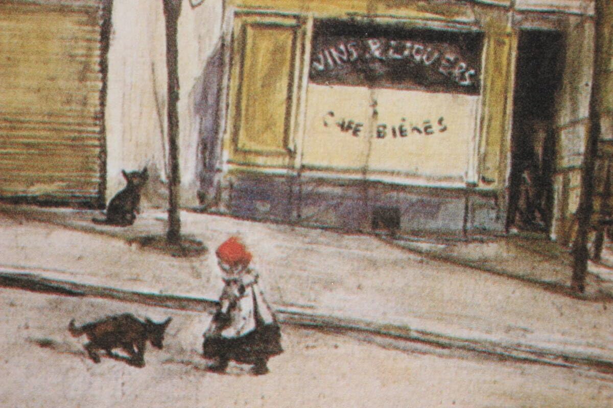 藤田嗣治 エスタンプリトグラフ ホテルエドガーキネ 75部限定 4/75