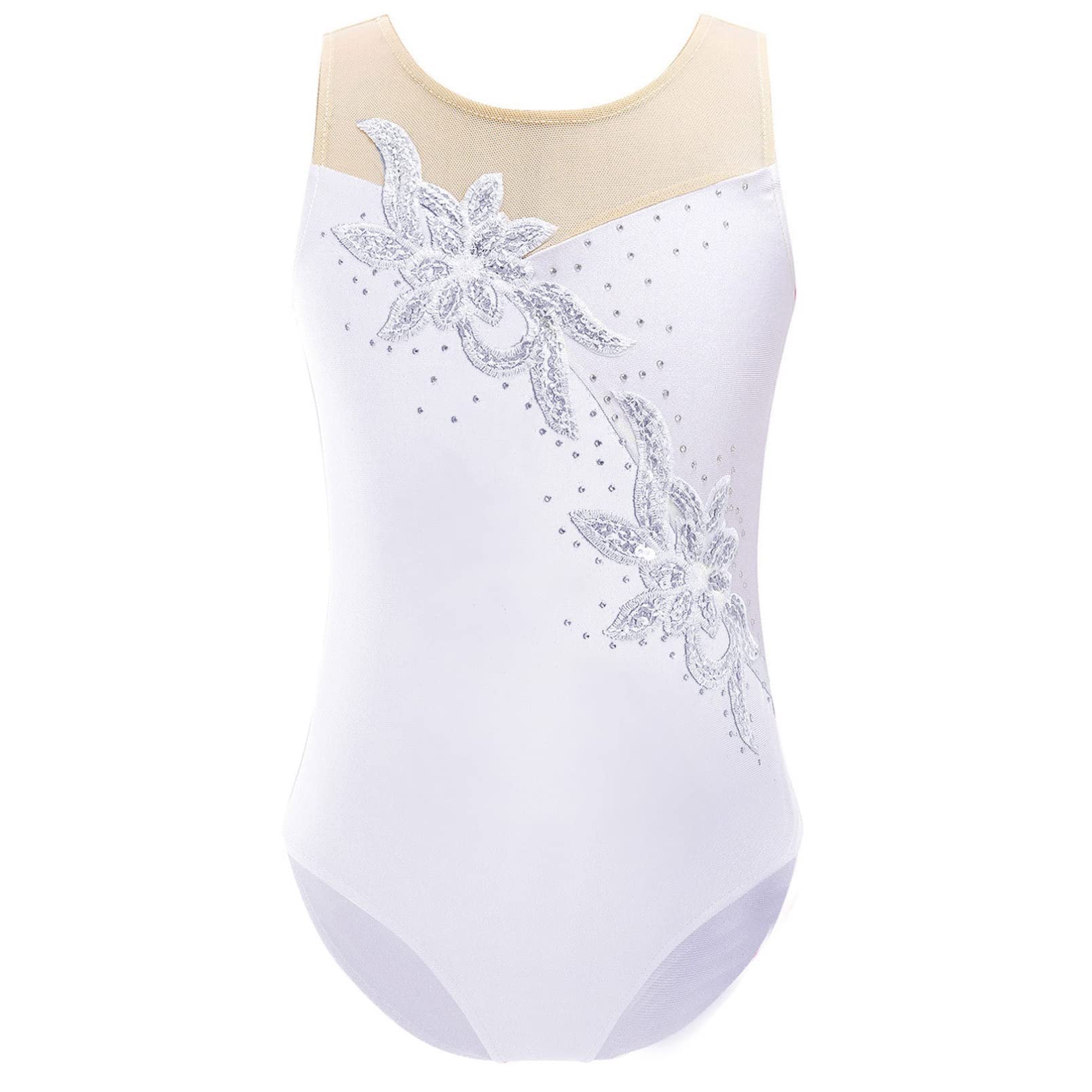 Body Ginnastica Artistica Bambina, Senza Maniche, Spalline Asimmetriche, In Poliestere E Spandex, Per Danza E Fitness - 2