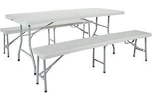 Office Star Lifetime Folding Picnic Table