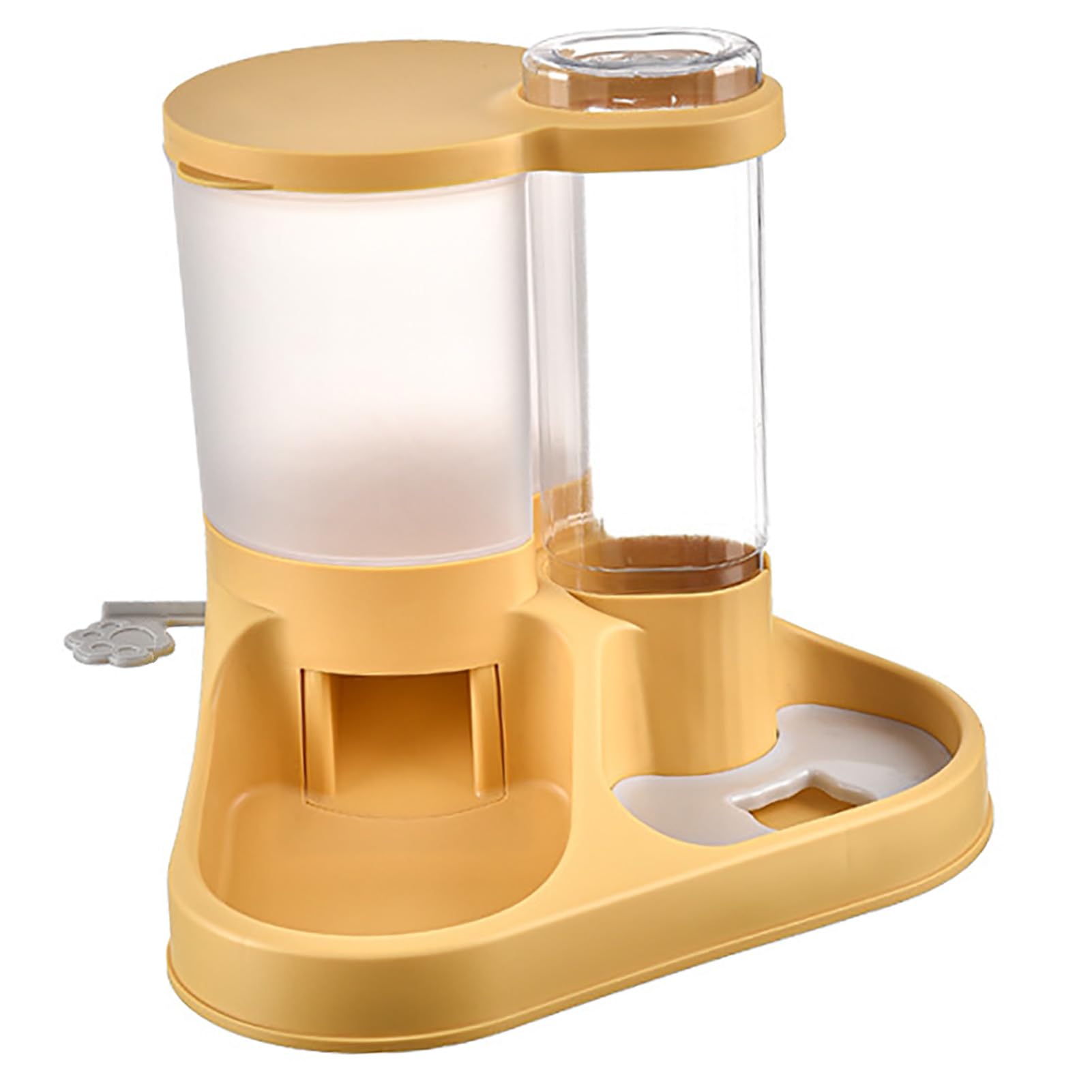 Bebedero automático para Perros, Bebedero Multiusos de Gran Capacidad, diseño Transparente, dispensador de Agua para Alimentos para Perros, Cachorros, Gatos y Mascotas