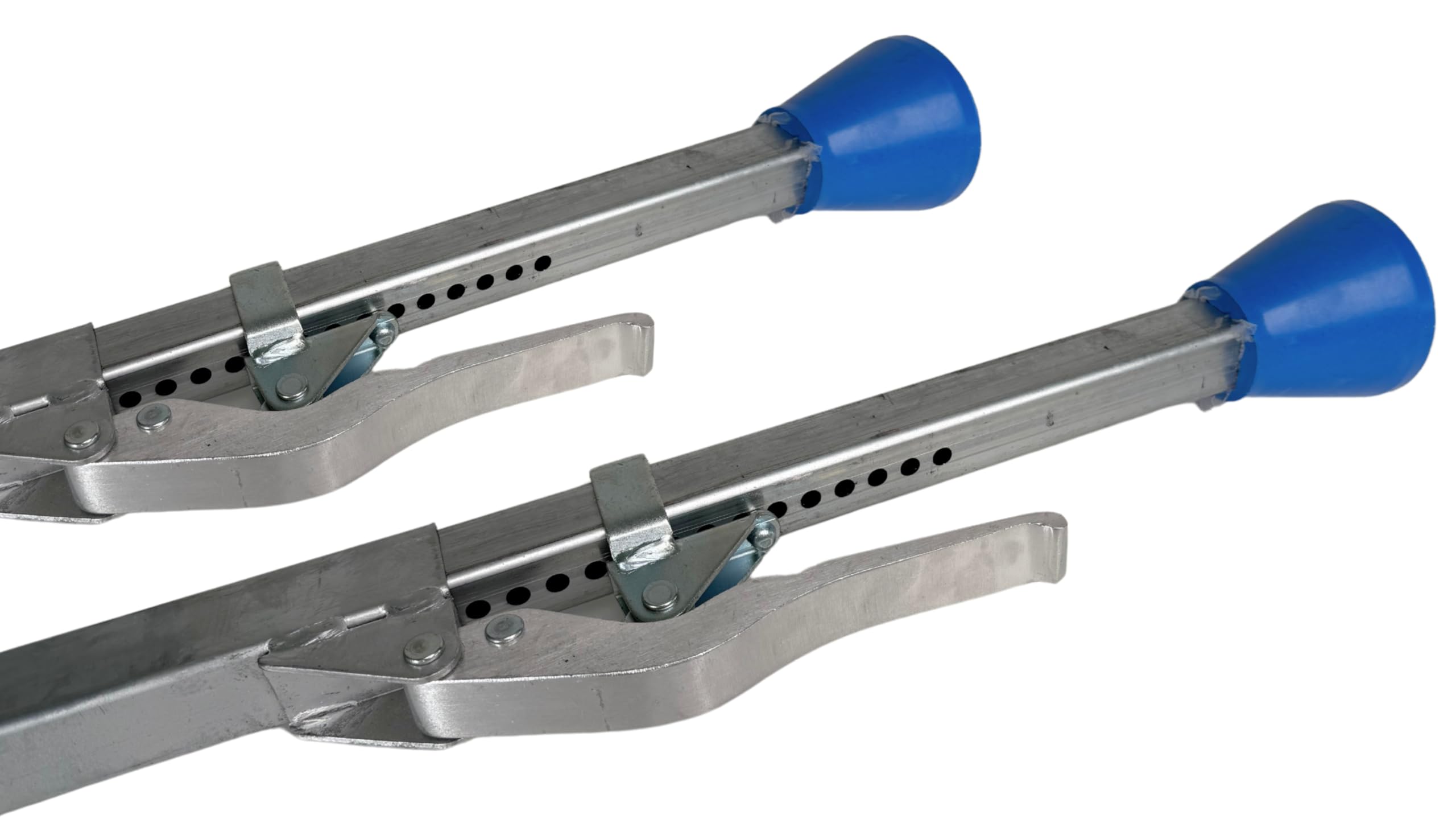 2 x Barre de serrage 4 pans carré/Barre de serrage/Pince poutres, 1,88 voitures – 2,85 m Classification, pieds en caoutchouc
