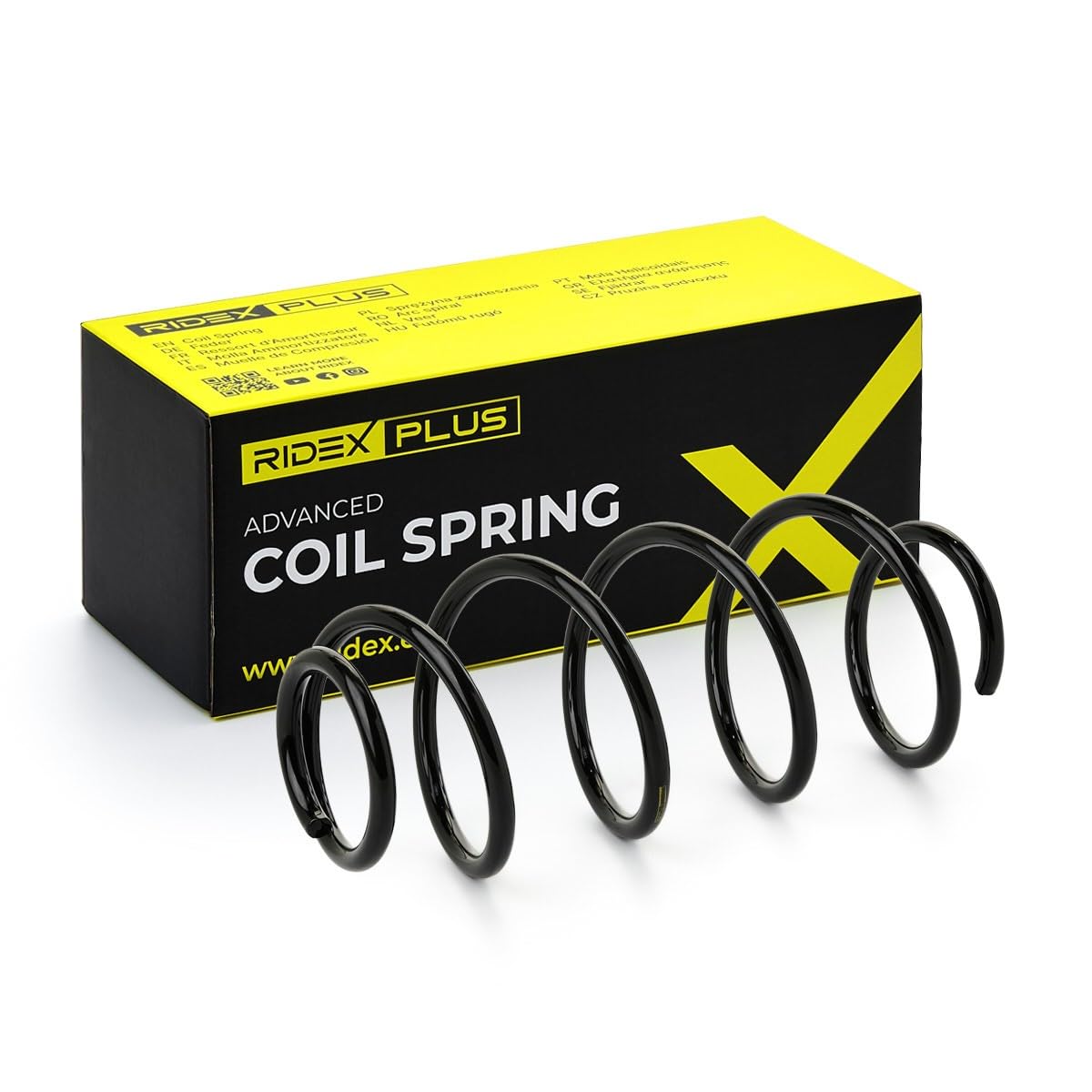 RIDEX PLUS 188C0298P 2x Ressort de suspension Avant Compatible avec CITROËN Berlingo II B9