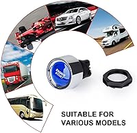 Vista 6 de AICEL Interruptor de arranque de botón de encendido para automóvil, camión, barco, RV, ATV, botón de arranque de motor de 12 V 50 A, interruptor