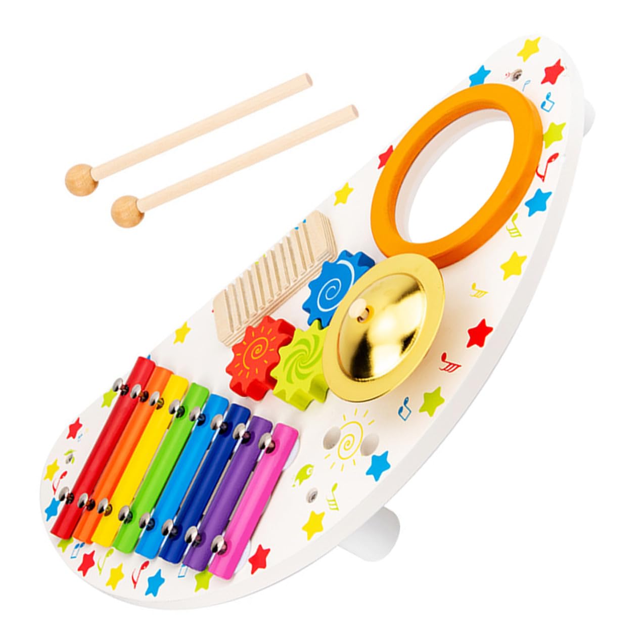 ORFOFE Xilófono de Juguete para Bebés Instrumentos Musicales de Madera para Pequeños Xilófono Musical para Primera Infancia