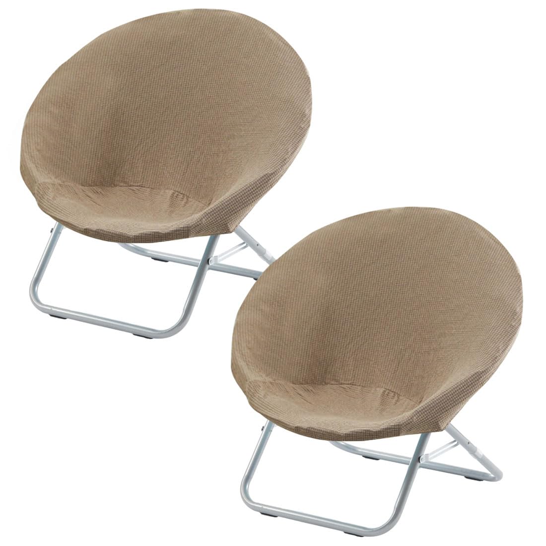 Buenanir Saucer Chair Covers Stretch Round Moon Saucer Chair Cover Slipcovers Jacquard Foldable Saucer Chair Cover Cozy Chair Slipcovers Protector for