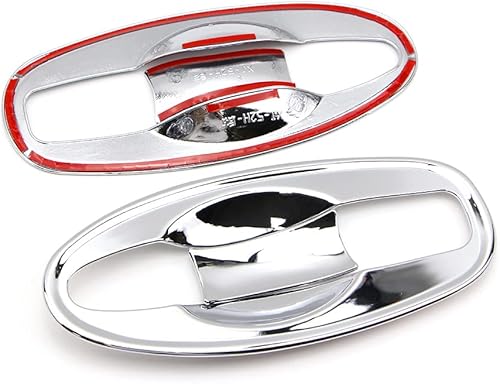 Miniatura 5 de Dreamseek Cubierta de cuenco para manija de puerta para Nissan Rogue X-Trail Xtrail T32 2014 2015 2016 triple cromado exterior moldeado protector