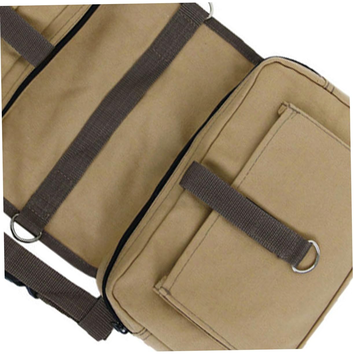 ORFOFE Zaino da Trasporto per Cani Regolabile in Tela con Tasche Laterali per Snack e Accessori per Trekking Campeggio e Viaggi all Aperto Piccola