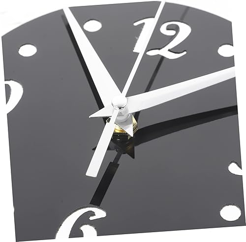 Miniatura 3 de IMIKEYA Reloj de pared de espejo para niñas, reloj de barrido silencioso, moderno, decoración de pared, sin marco, para dormitorio, habitación,