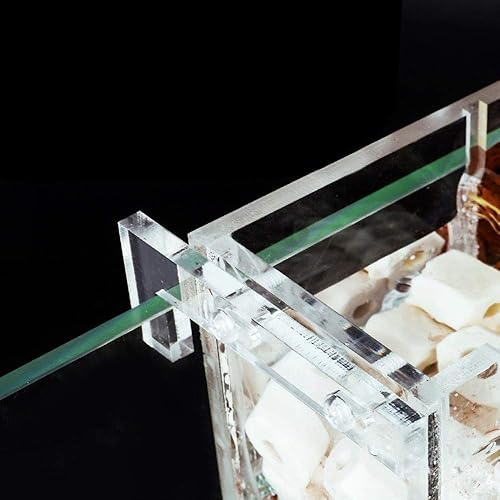 Miniatura 7 de Caja de filtro de tanque de peces de acrílico de 6 rejillas, caja de filtro de agua para acuario externo, caja de filtro de acrílico transparente