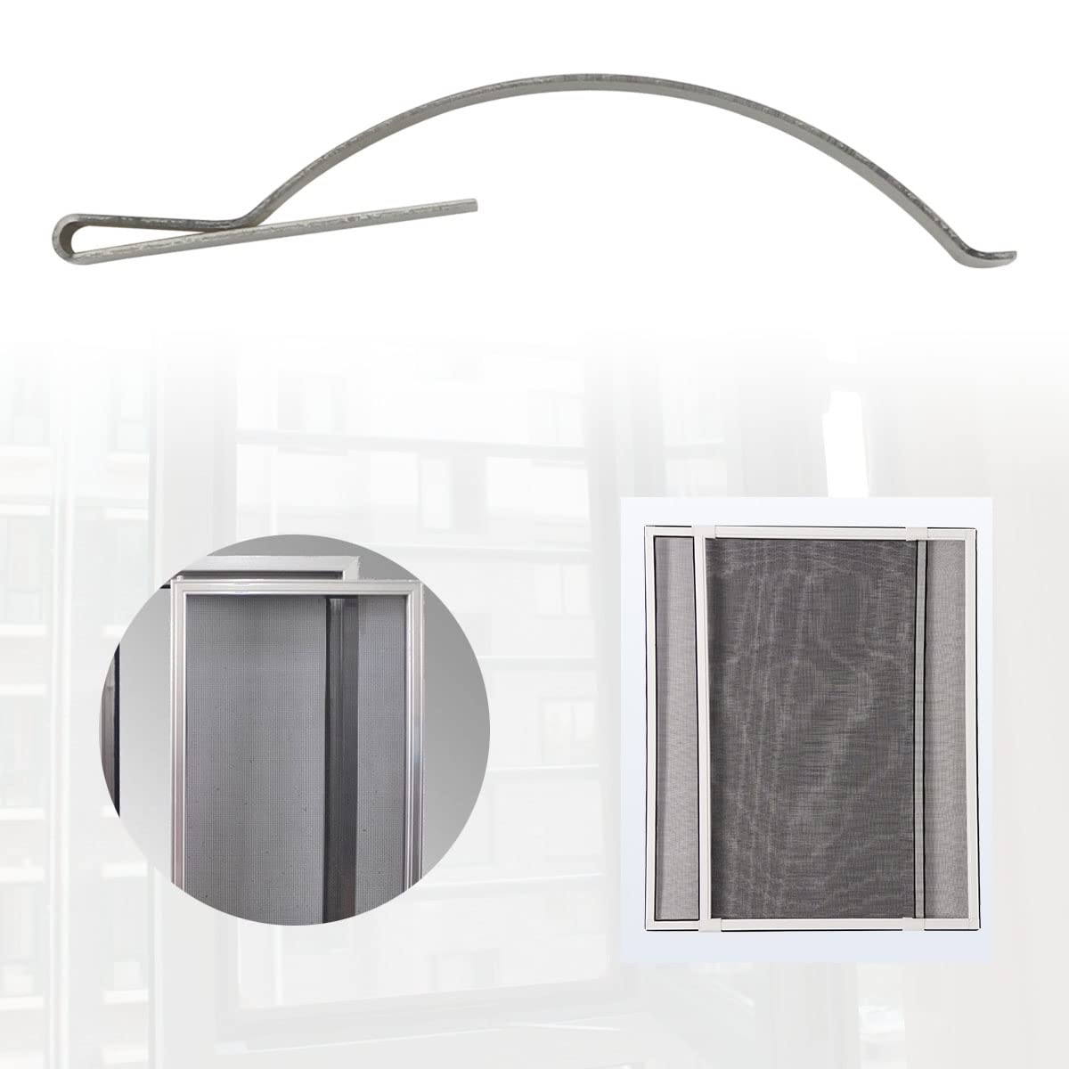Universal Screen Frame Clips 100 Pcs Window Screen Clips - Stainless ...