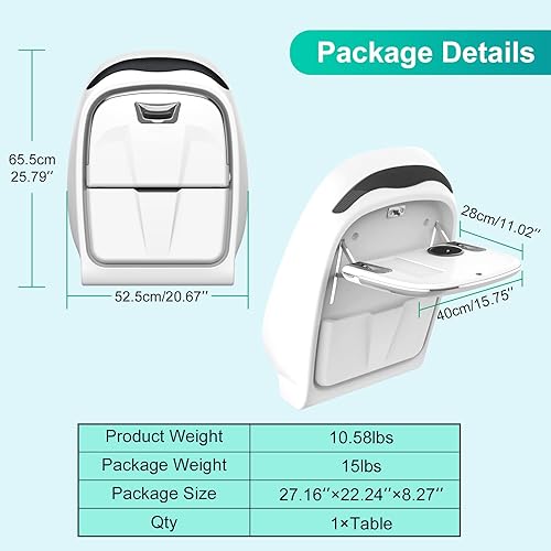 Vista 12 de Mesa de bandeja para Tesla Model 3, bandeja de comida para el modelo Y modelo 3, organizador de bandeja de asiento trasero para Tesla Model 3
