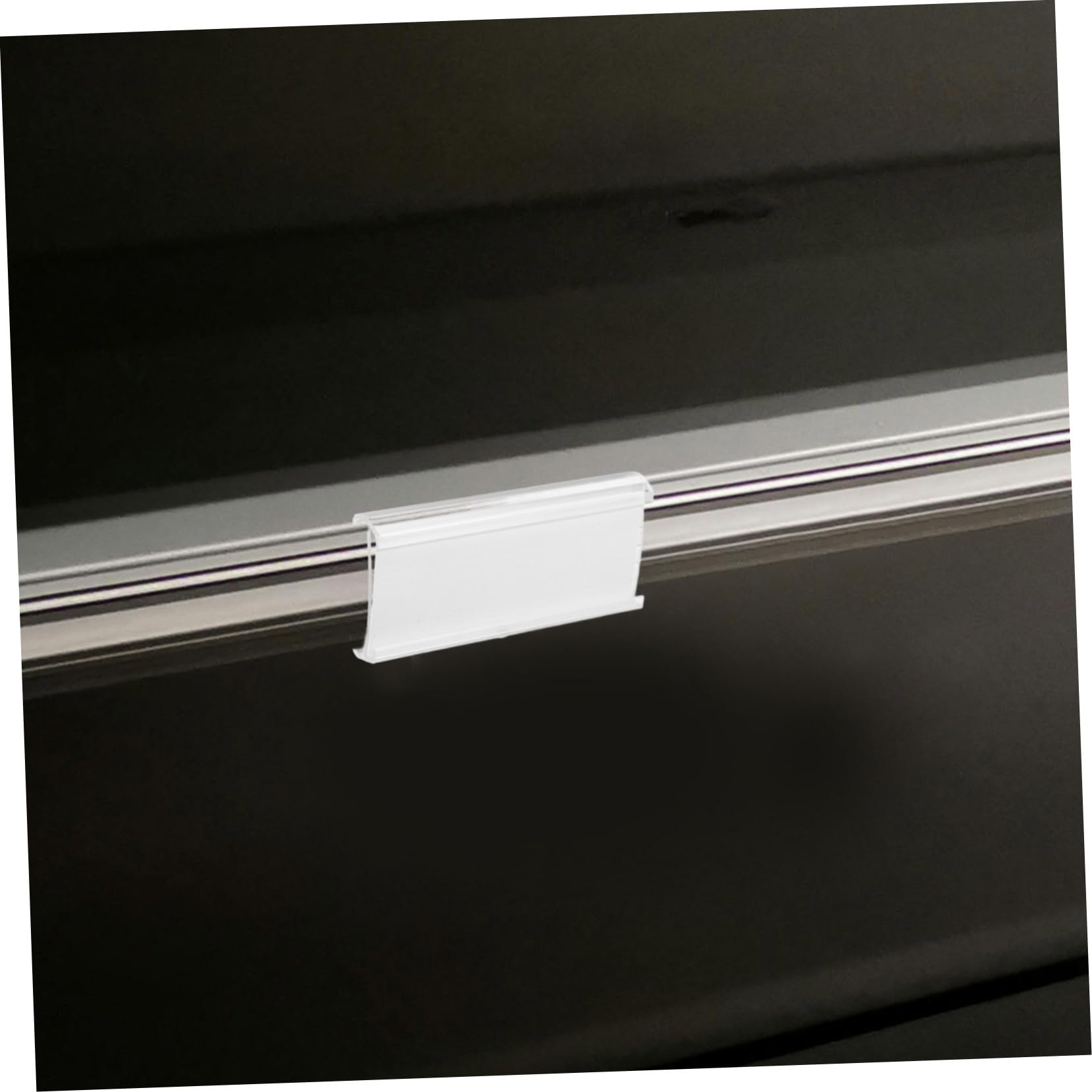 Mobestech 100pièces Porte-étiquettes Plastique Transparent Réutilisables pour Étagères avec Fermeture à Double Pression pour Commerces de Détail