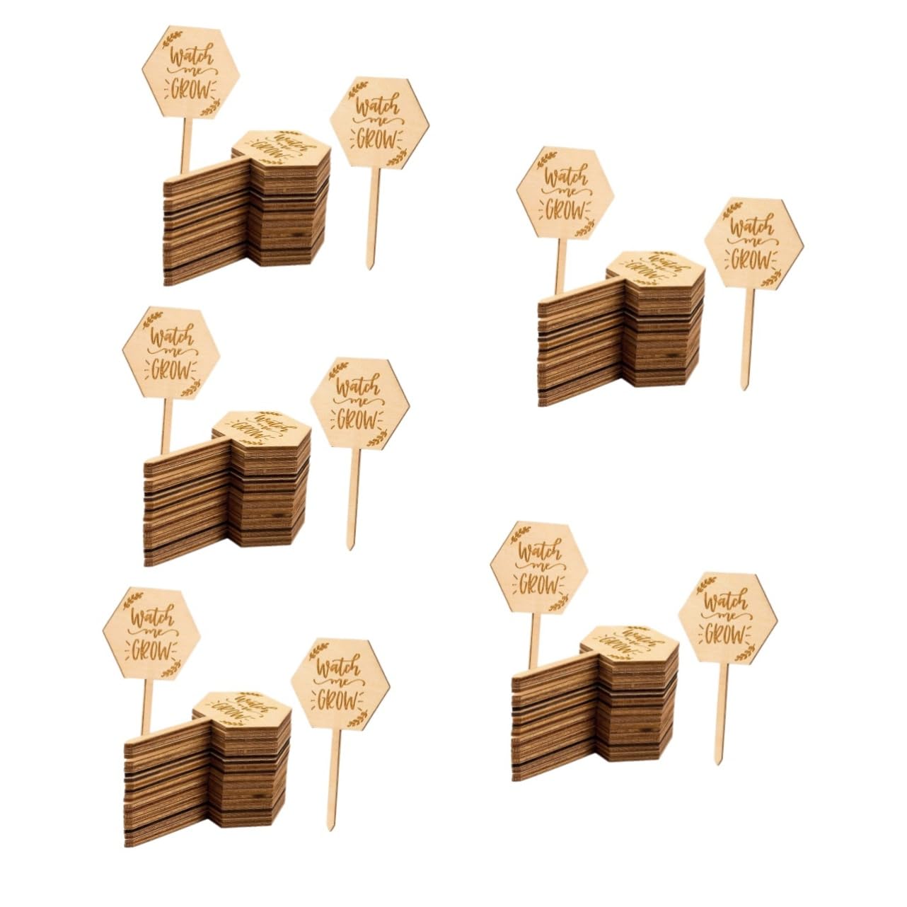 Toddmomy 5 Set Etichetta in Legno Giardino Sostegni Per Piante Da Esterno Pentola Etichette Per Piante Etichette Di Giardinaggio Targhetta Etichetta Piante Di Legno 40 Pezzi*5