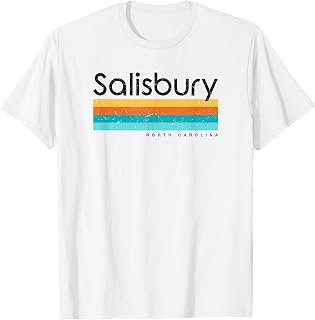 Vintage Salisbury NC North Carolina USA Retro Design T-Shirt