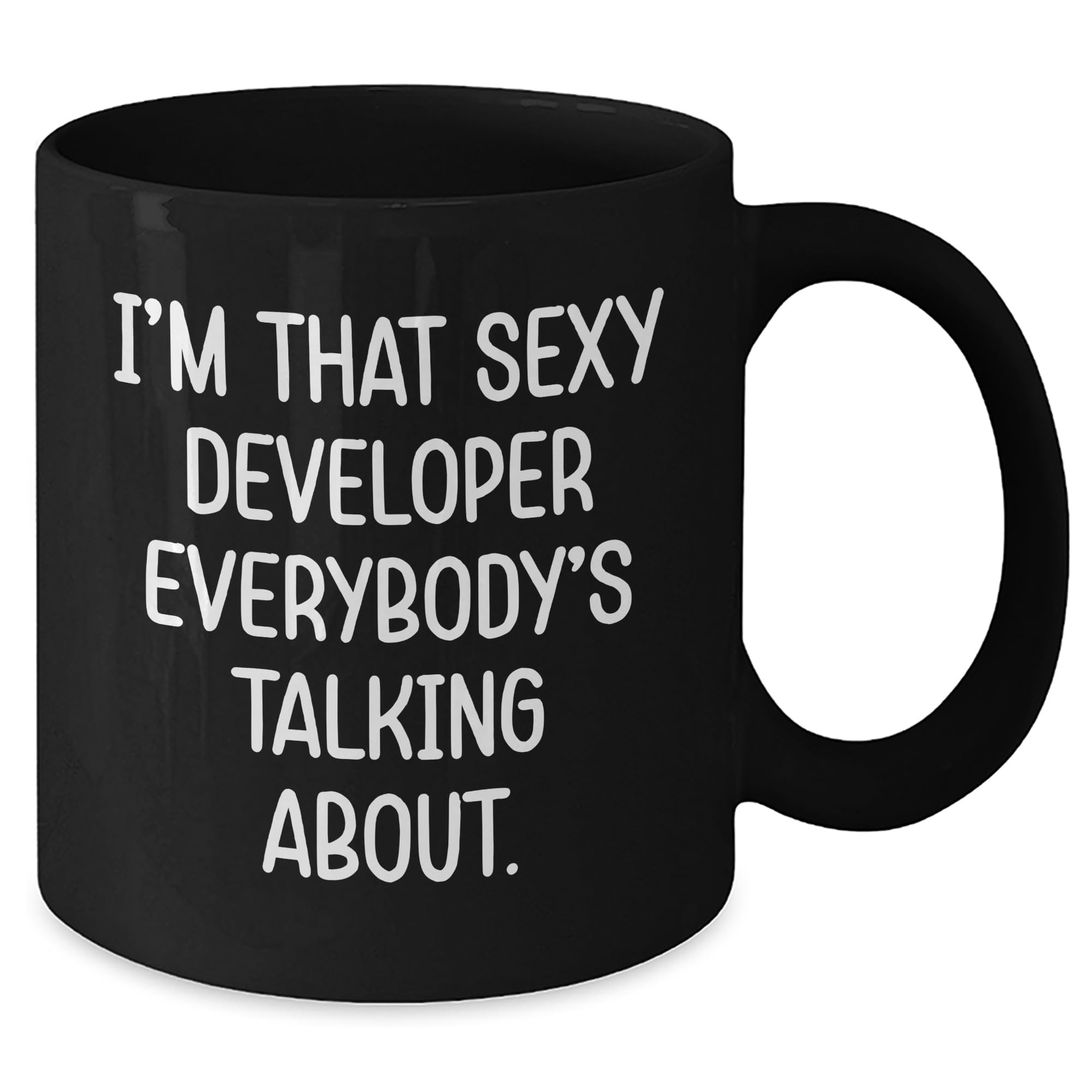 Santa's Favorite Developer Mug Gifts for Happy New Year Merry Xmas Friend Coworker Office Party Decor 2024 2025 2026 Coffee Cup 11oz White Ceramic
