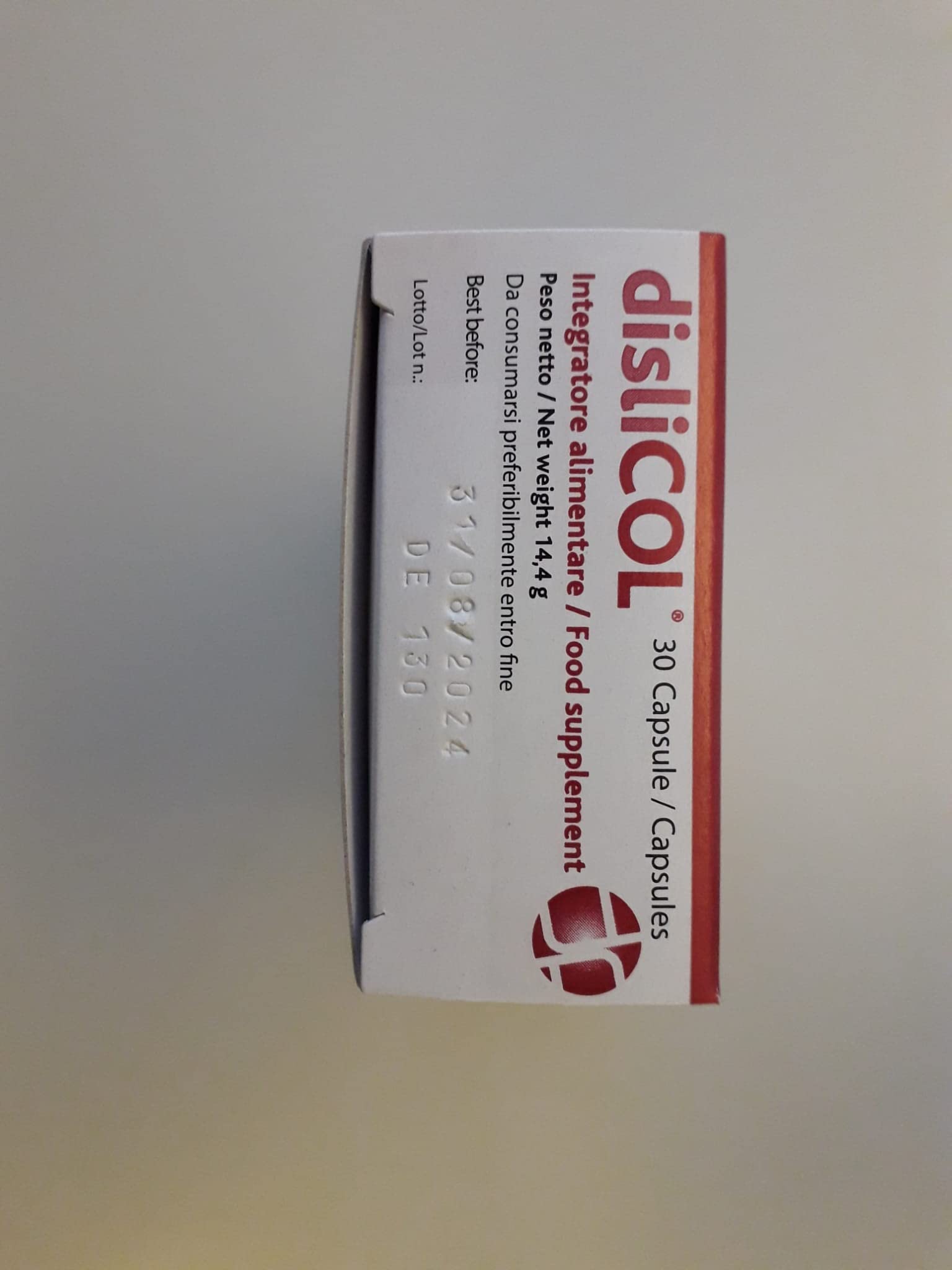 Dislicol Integratore Alimentare di Riso Rosso Fermentato (monacolina K), Policosanoli, Acido folico, Estratti di Carciofo e Poligonio (resveratrolo), utile per il controllo del colesterolo - 30 caps