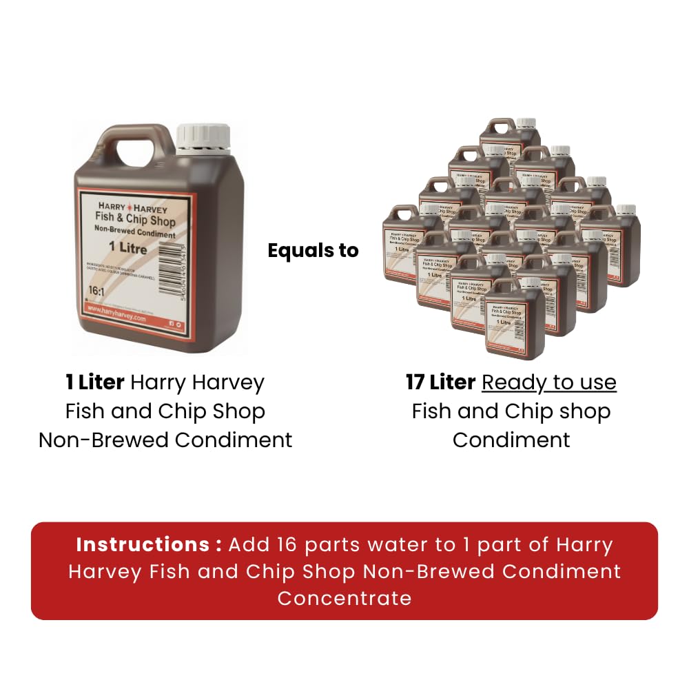 Harry Harvey Condimento 16:1 concentrado sin diluir sin diluir para hacer patatas fritas en casa