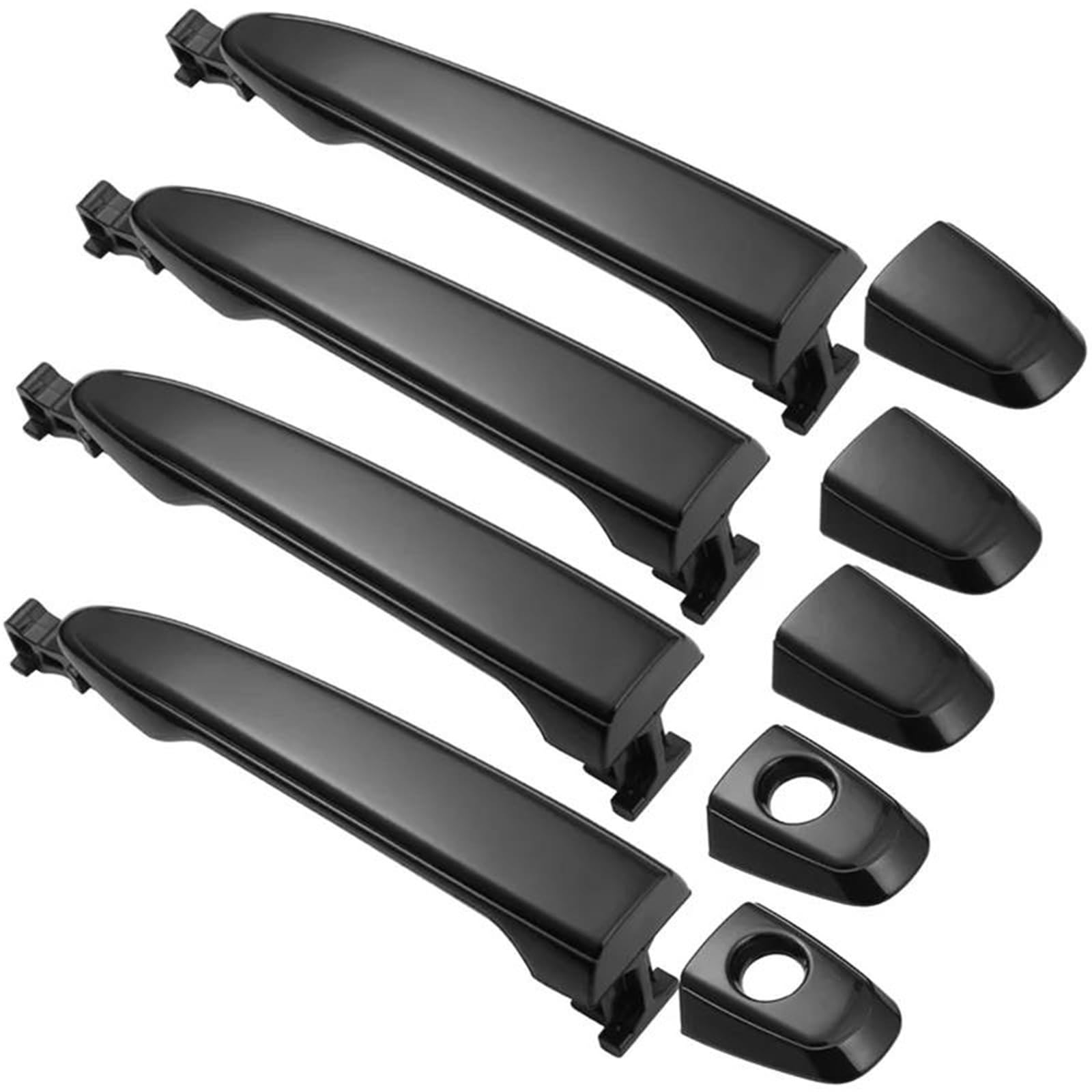 Yytemd One Color Car Door Handle Cover Exterior Moulding Trim For Toyota For Highlander 2008-2013 Chrome