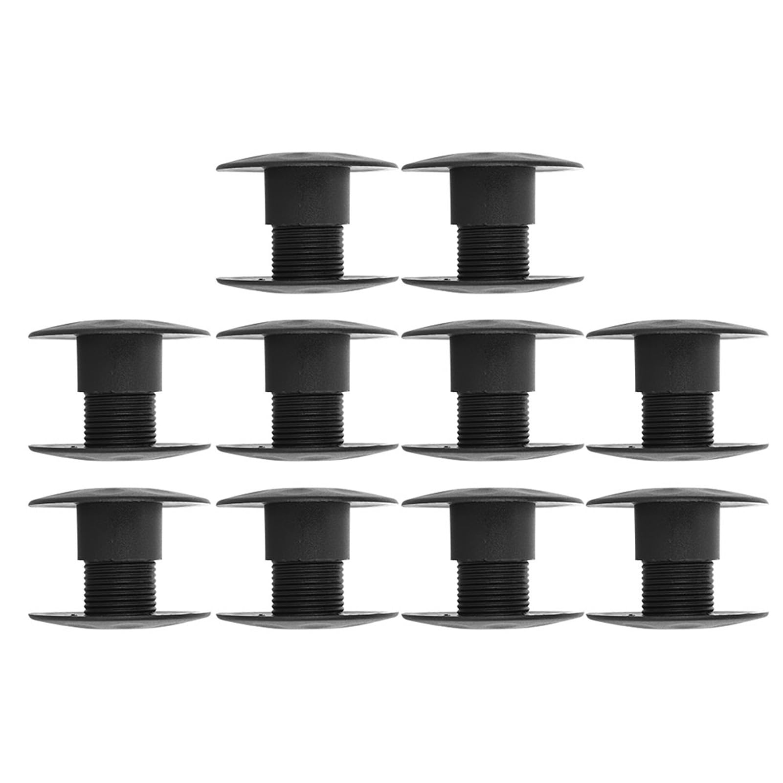 KIMISS Table Foosball Bushings, 10 Pair Tabletop Football Bearing Rods, Fun Games Accessories, 16mm Bearings for Foosball Rod, White and Black