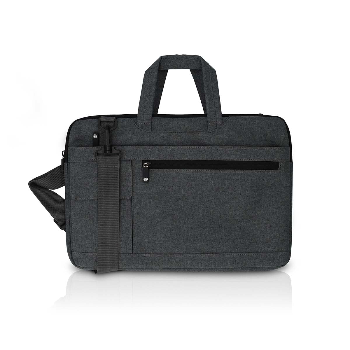 NEDIS - Notebook bag - Laptop bag - Briefcase - Shoulder bag - Carrying belt - 15-16" - 8 compartments - Polyester - Anthracite/Grey