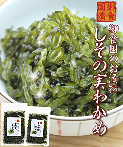 茎わかめとしその実のお漬け物「しその実わかめ」　220g