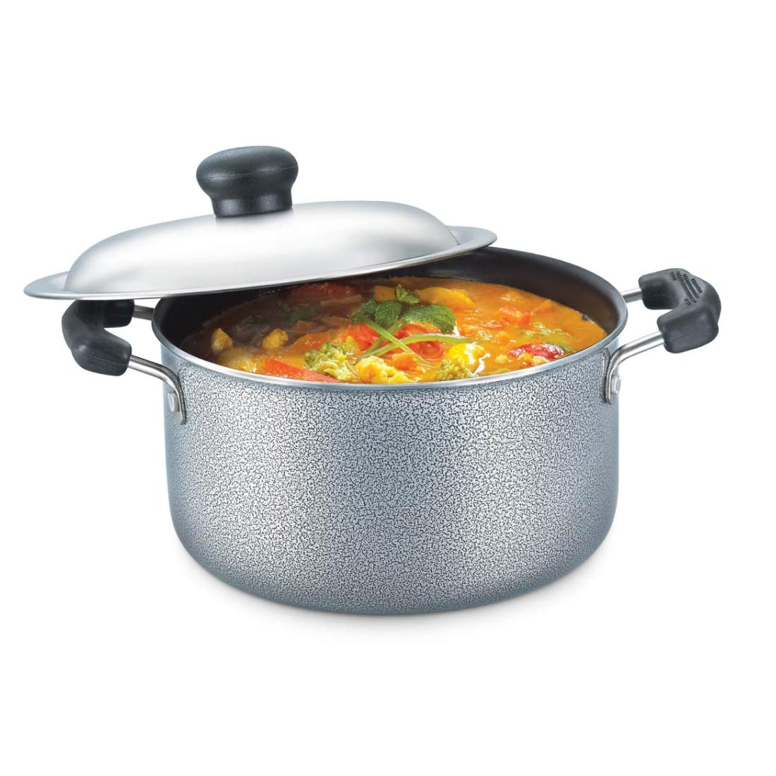 Prestige Omega Select Plus Residue Free Non-Stick Sauce Pan Black 20Cm