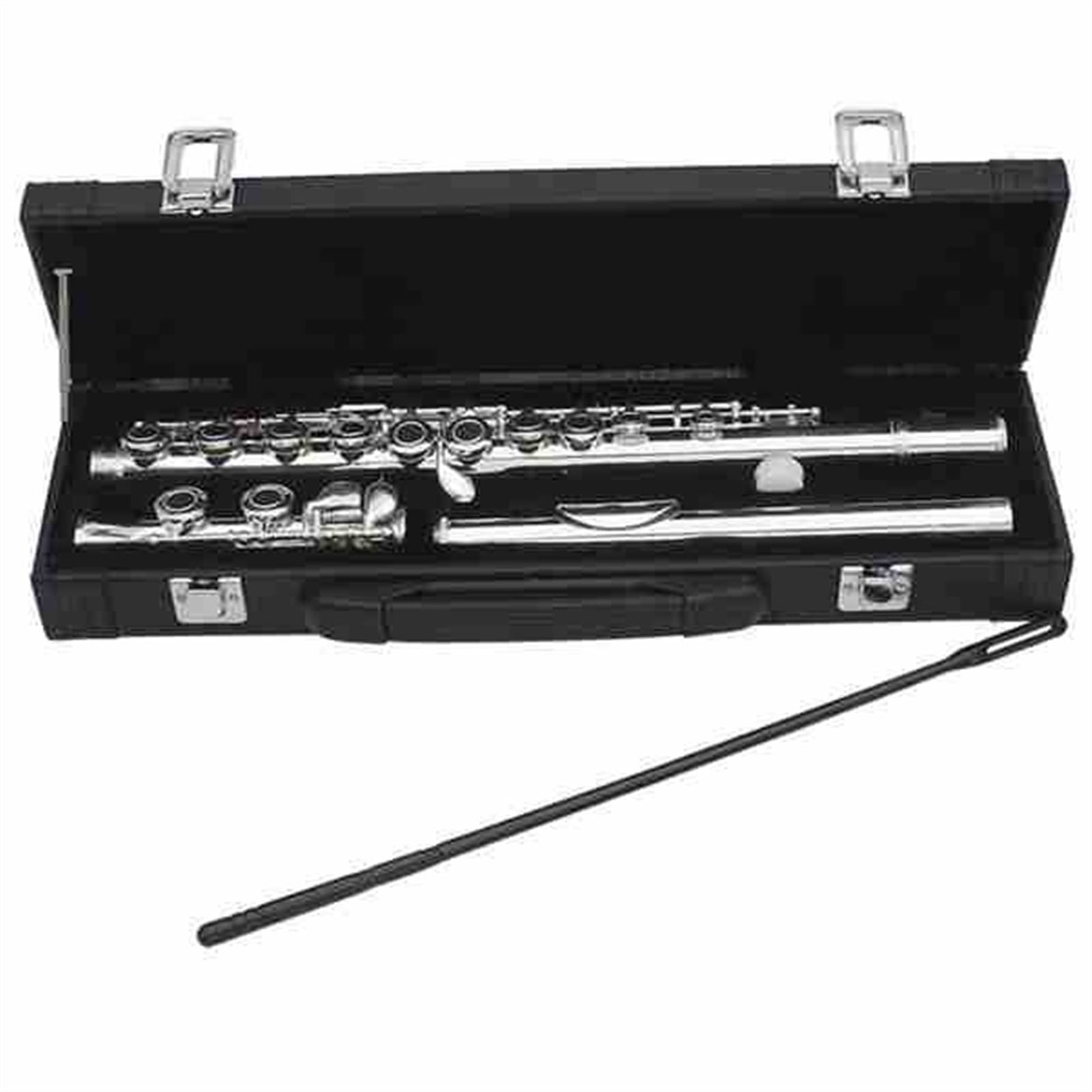 ZUZU Flauta para Instrumentos De Viento Bañada En Plata Y Cobre- níquel Flauta En C De 16 Orificios Más Estuche De Cuero Kit Flauta