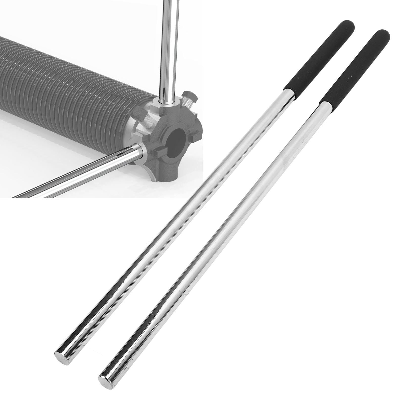 YWBL-WH 2 Pezzi Barre di Avvolgimento a Molla di Torsione per Garage Barre di Avvolgimento Hardware per Portello per Garage Strumenti di Regolazione per Molla di Regolazione con