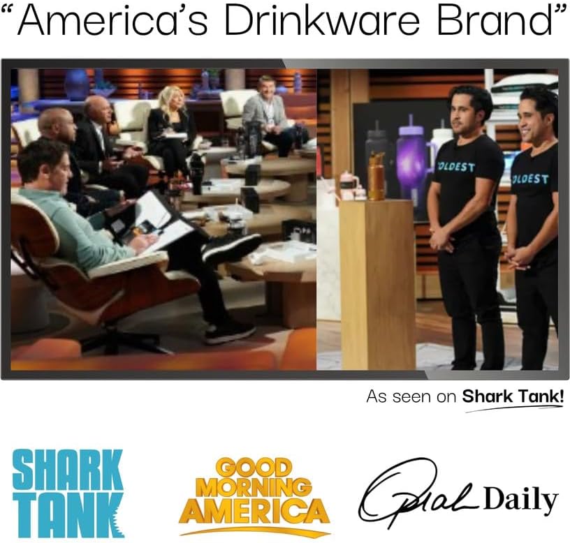 Miniatura 7 de Coldest - Vaso de acero inoxidable y aislamiento térmico, con pajilla y asa, 100% a prueba de derrames y fugas, 3 tapas, unisex, 36 o 40 onzas, rosa