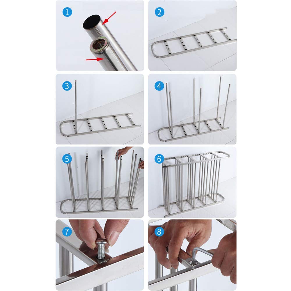 Zapatero extensible de acero inoxidable, almacenamiento apilable de 3 a 6 niveles para dormitorios de estudiantes, entrada y hogar, estante de acabado para zapatos, botas y tenis