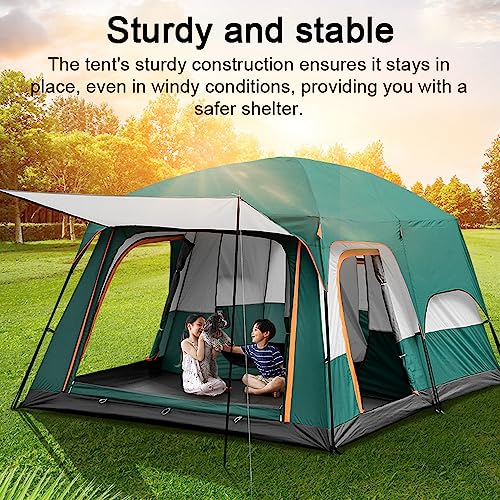 Carpa de camping familiar portátil para 8-12 personas miniatura 3