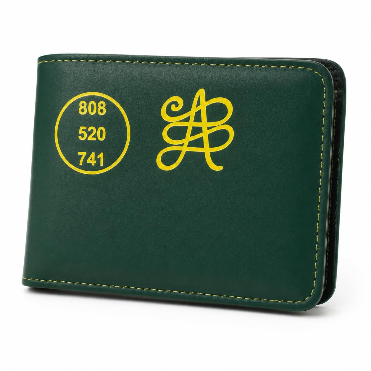 Green PU Leather Bifold Wallet for Men-image-27