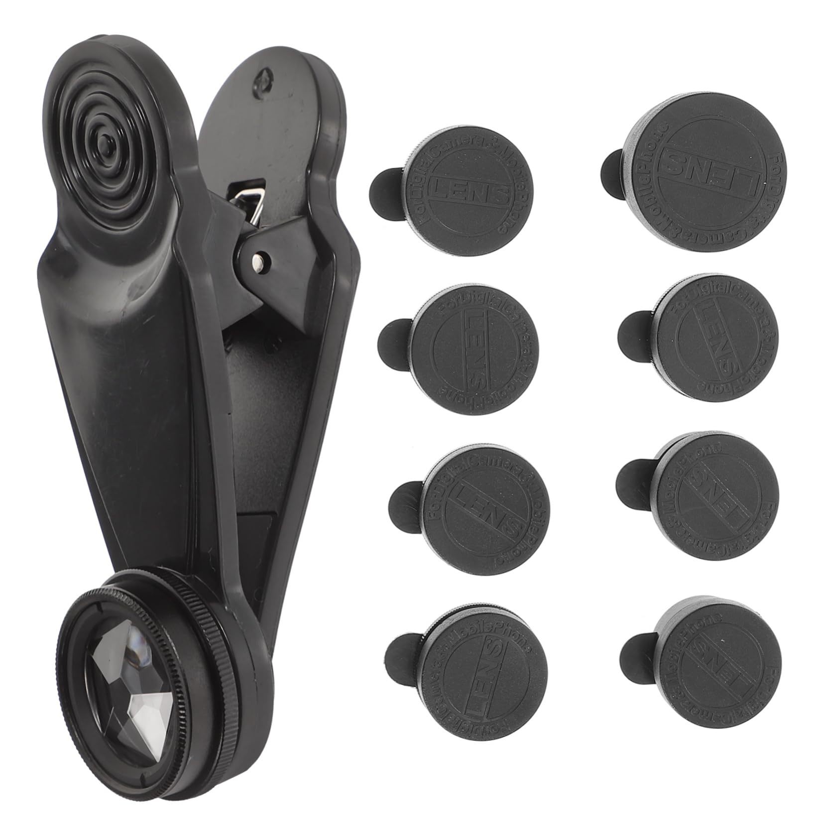 BEBEMOKO 1set Mobile Phone Camera Lens Kit Fisheye Wide-Angle and Macro Lenses for Enhanced Photography Compatible Smartphones and Easy to Use for