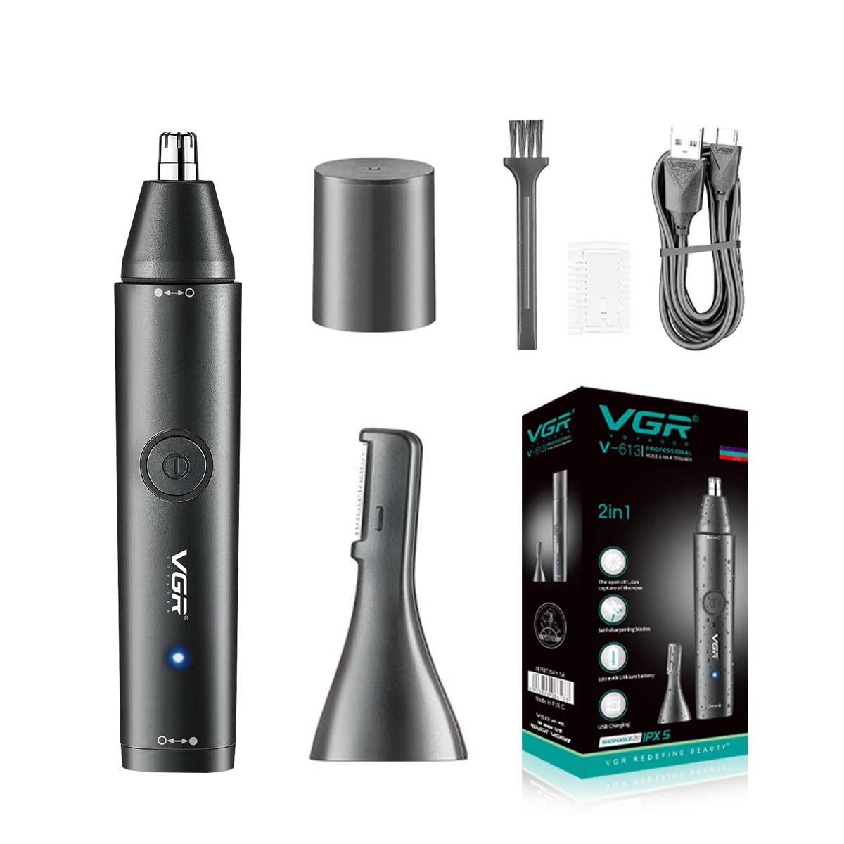 Buy VGR V613 Ear, Nose & Eyebrow Trimmer Professional USB Rechargeable