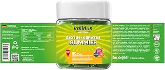 Validus Biotin Keratin Çignenebilir Form (Gummies) 60 Adet