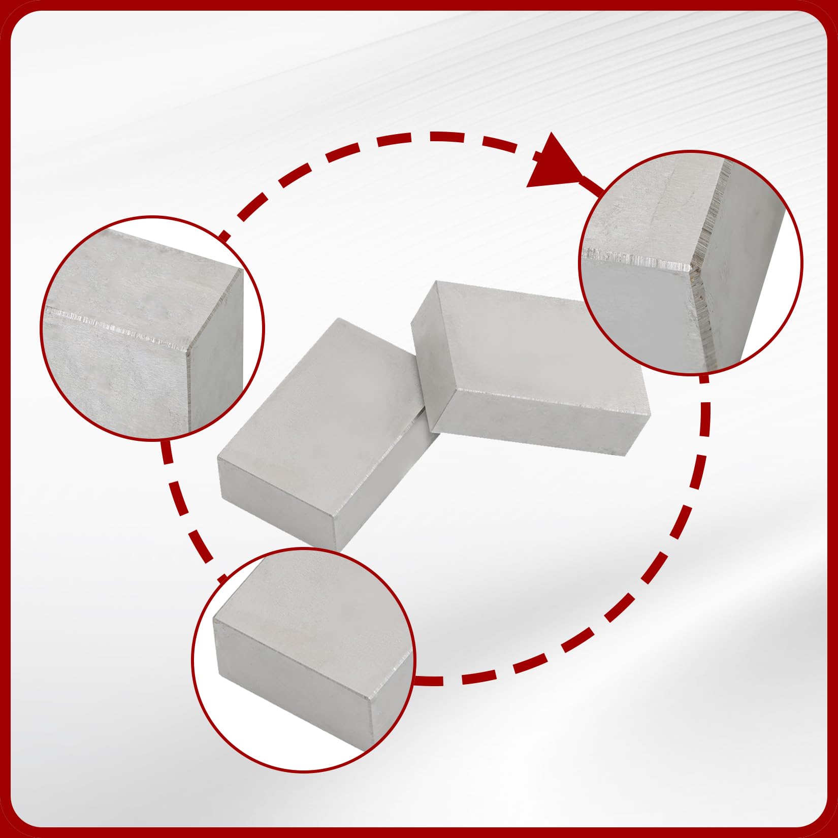 Snapklik.com : Findmall 1 X 2 X 3 Inch Blocks Matched Pair No Holes ...