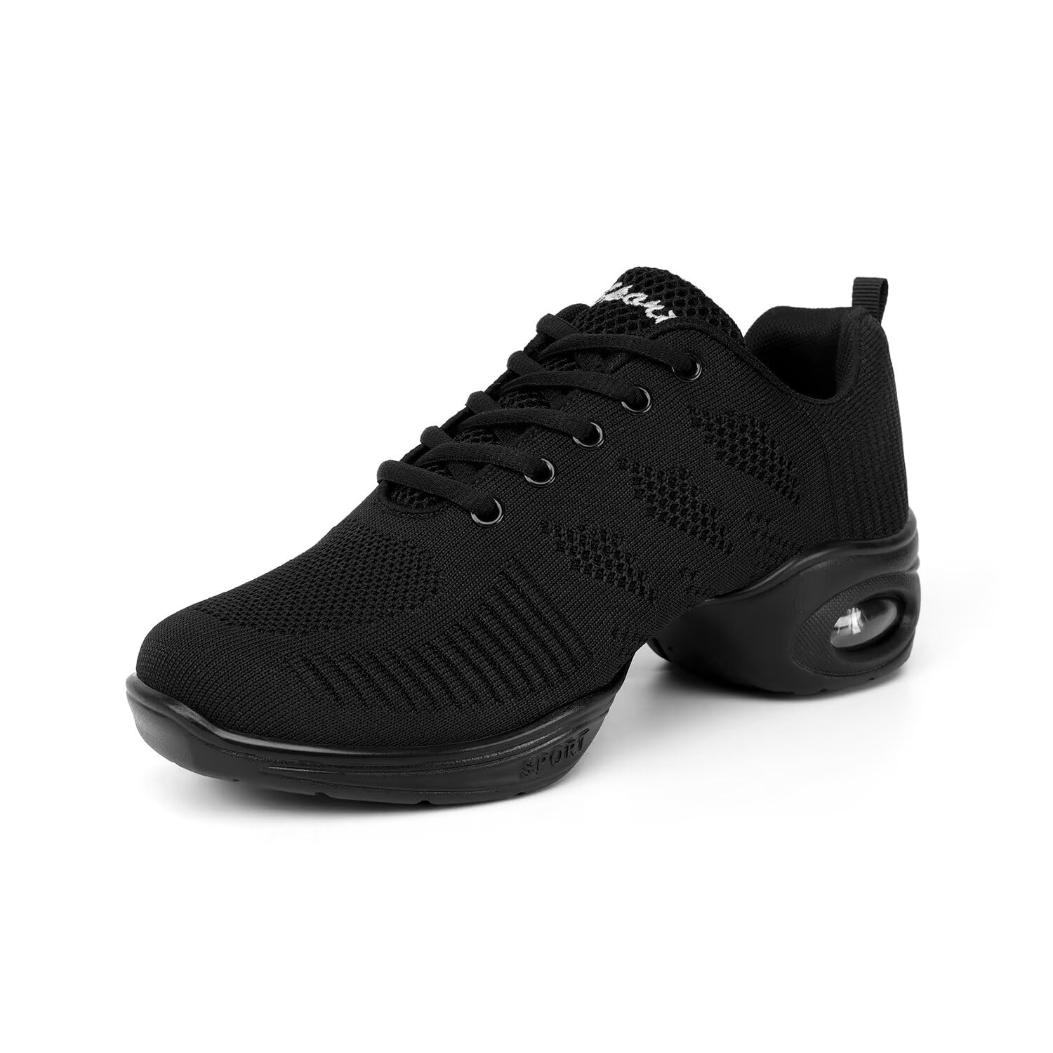 Zapatillas de baile transpirables para mujer, con cordones, para jazz, zapatillas de entrenamiento para bailar