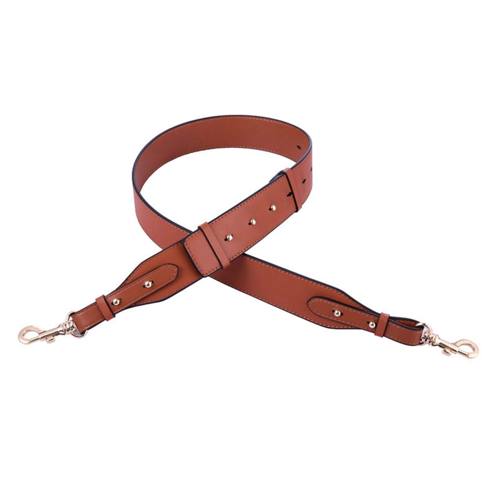Correa de hombro ancha de cuero genuino correa de metal gancho Crossbody bolsa correa ajustable 95-110 cm bolsa accesorios