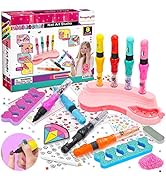 Amagoing Amagoing Nail Polish Kit for Girls, Unique Nail Art Studio Set Gift for 7-12 Year Old Ki...