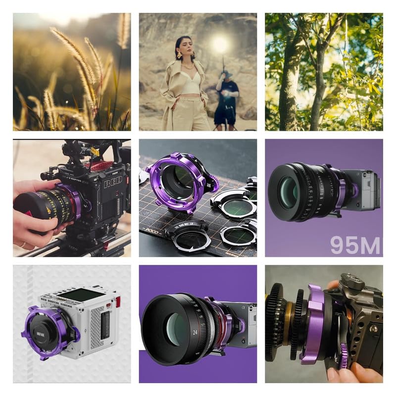 Poco Adaptador de filtro Drop-In PL-E para cámaras Komodo, Komodo X, Fx3, BMD 6K, S1H, etc.