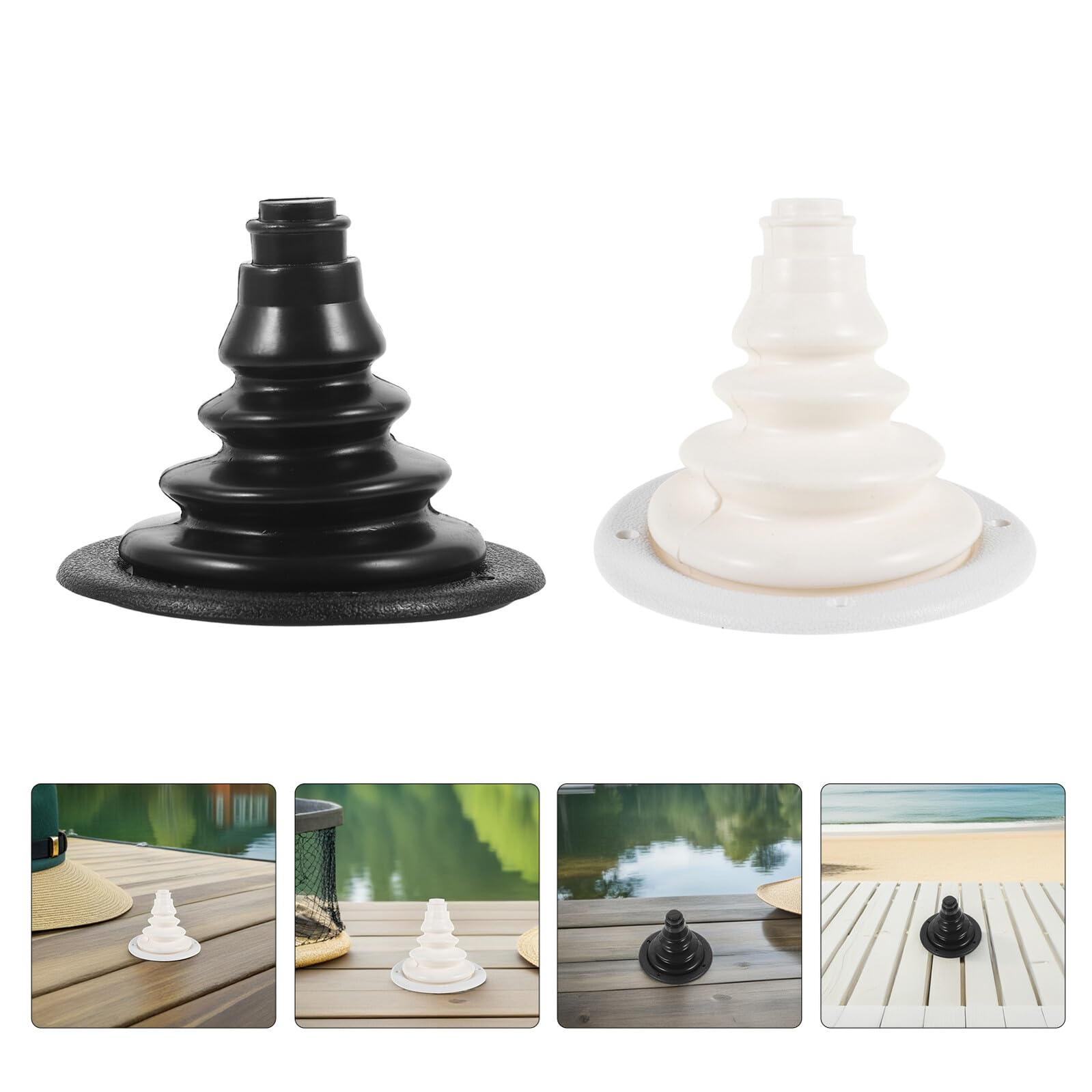 WOONEKY 2 Pezzi Guaina Cavo Barca in Silicone Flessibile Protettore Cavo Sterzo Resistente Uv e Acqua Salata per Yacht Barche da Pesca e Rv Copertura Passacavo Facile da Installare