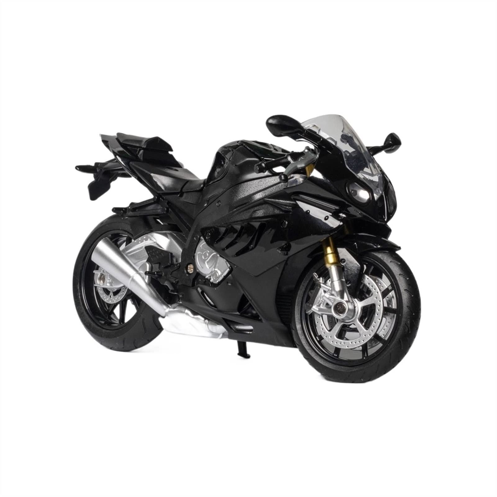 Modello 1:12 Per BMW-S1000RR Modello Di Moto In Lega Metallo Veicolo Con Pneumatici In Gomma Giocattoli Regali Compleanno(Black)