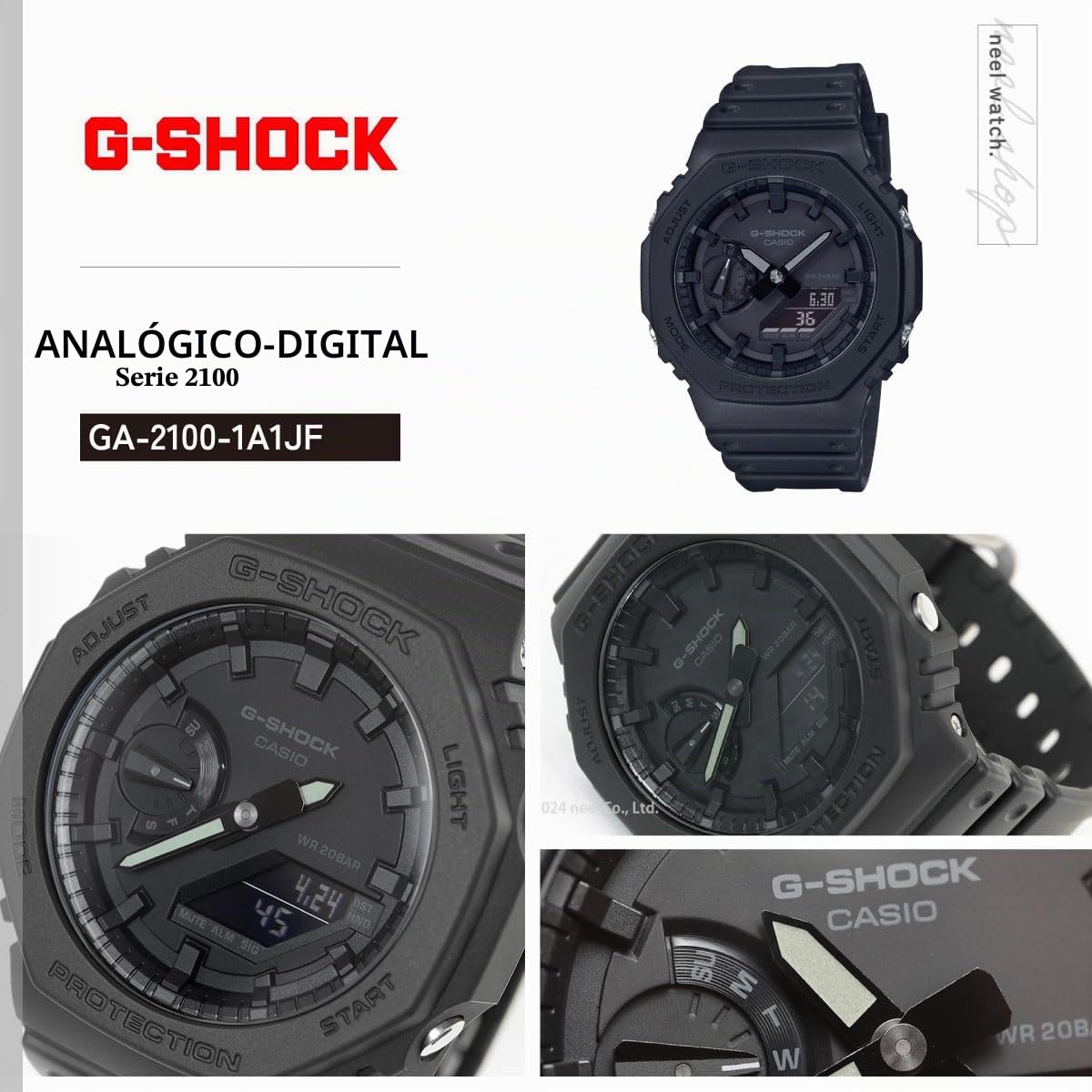 CASIO Analógico Modelo 01 G-Shock. Marca