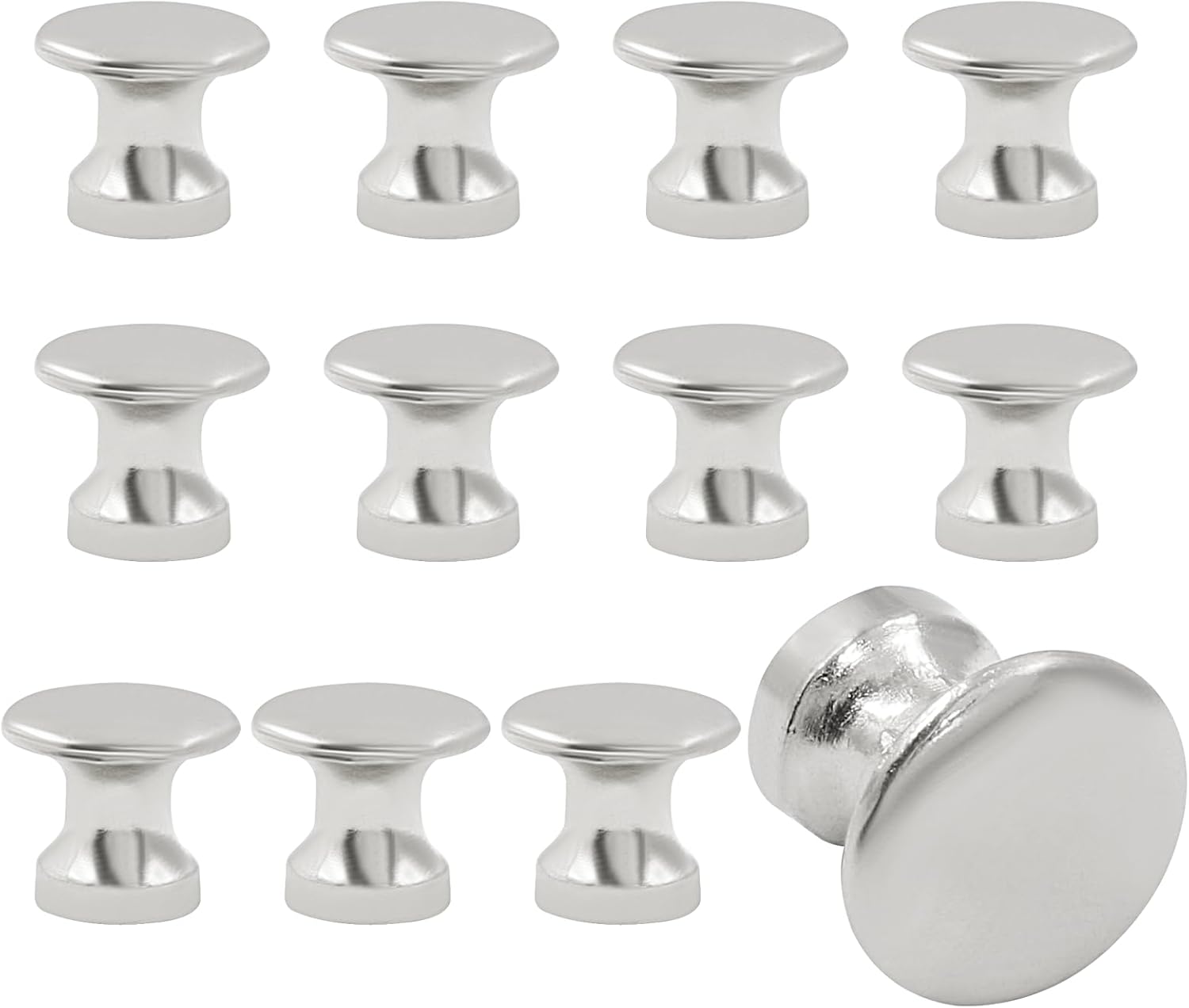 Hitefu 12PCS Mini Drawer Knobs, 1/2 Inch Diameter Small Dresser
