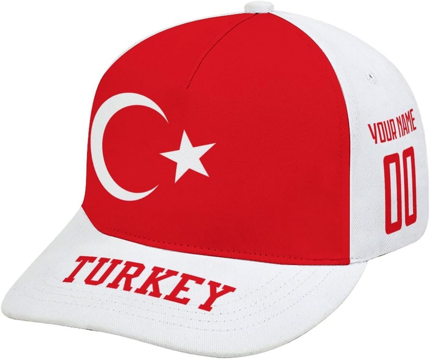 Customizable Soccer Country Team Cap with Name and Number, Country Flag Design Baseball Hat for 2026 FIFA World Cup