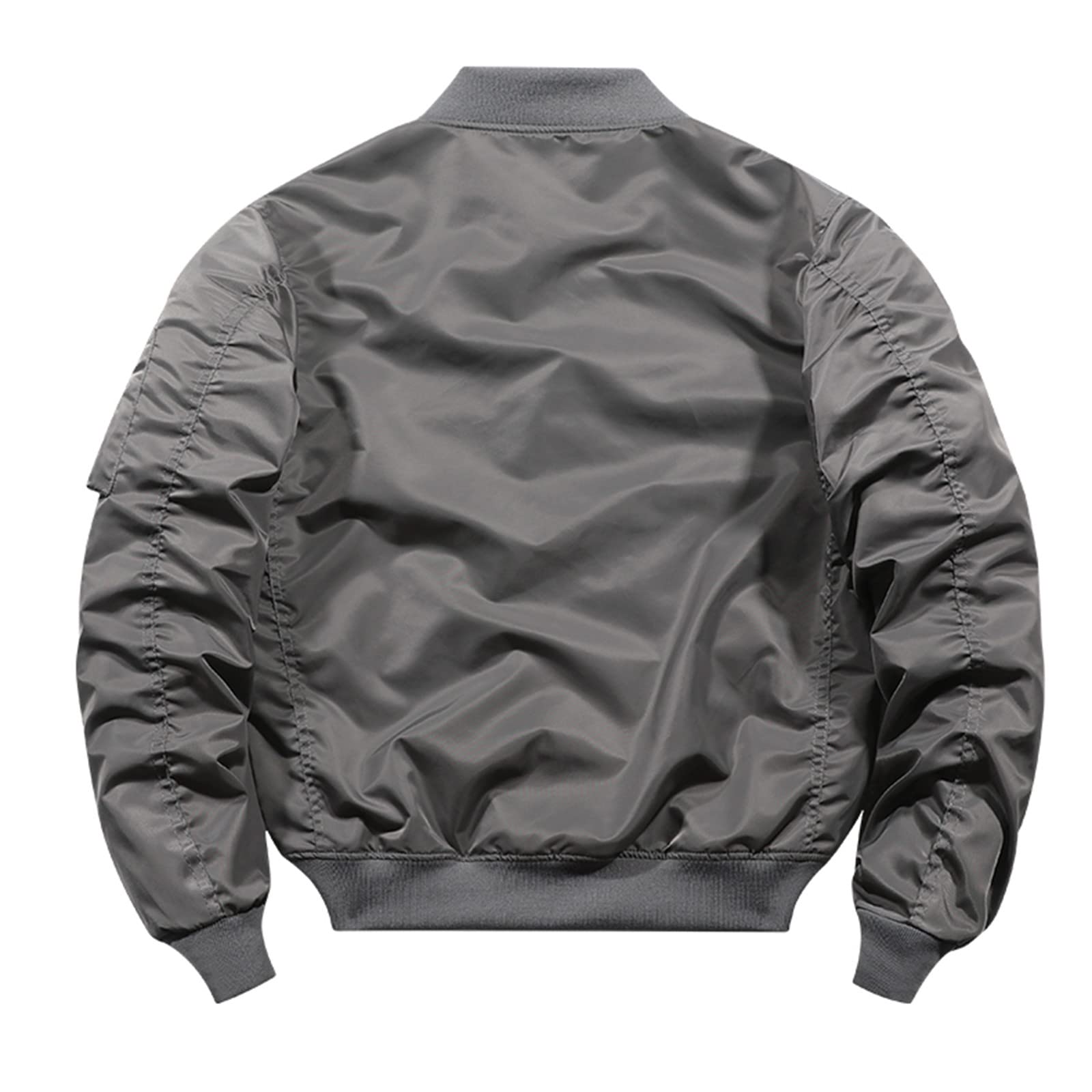 Giacca invernale calda in pile da uomo casual inverno primavera autunno aviatore collo alto uomo cappotto primavera autunno antivento